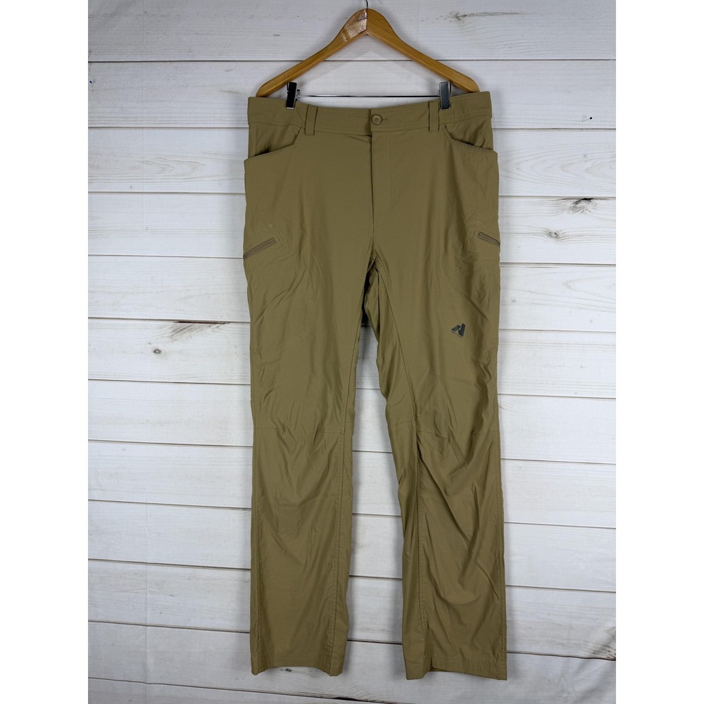 Eddie Bauer Pants Mens 38x34 Brown First Ascent Stretch Hiking Cargo Outdoor